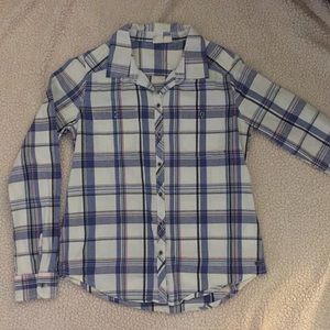 Rosy Plaid Button Down